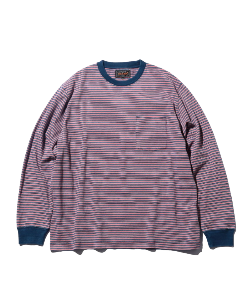 Pocket Tee Stripe Rouge
