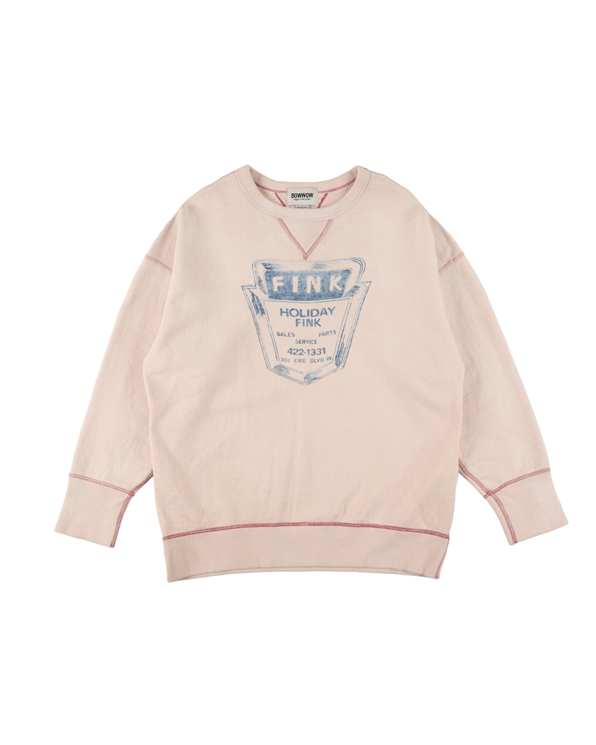 OVERFADED DOUBLE V SWEATSHIRT - FINK MOTOR