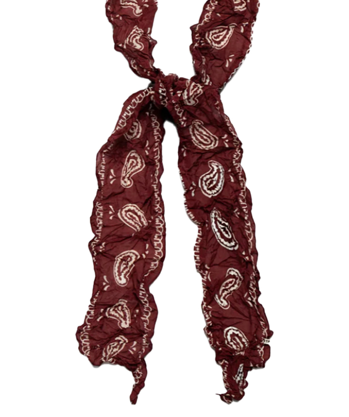 Washer Silk Moga Scarf BURGUNDY
