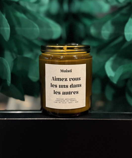 Bougie Aimez vous les uns les autres