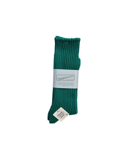 RIB Crew Socks Green