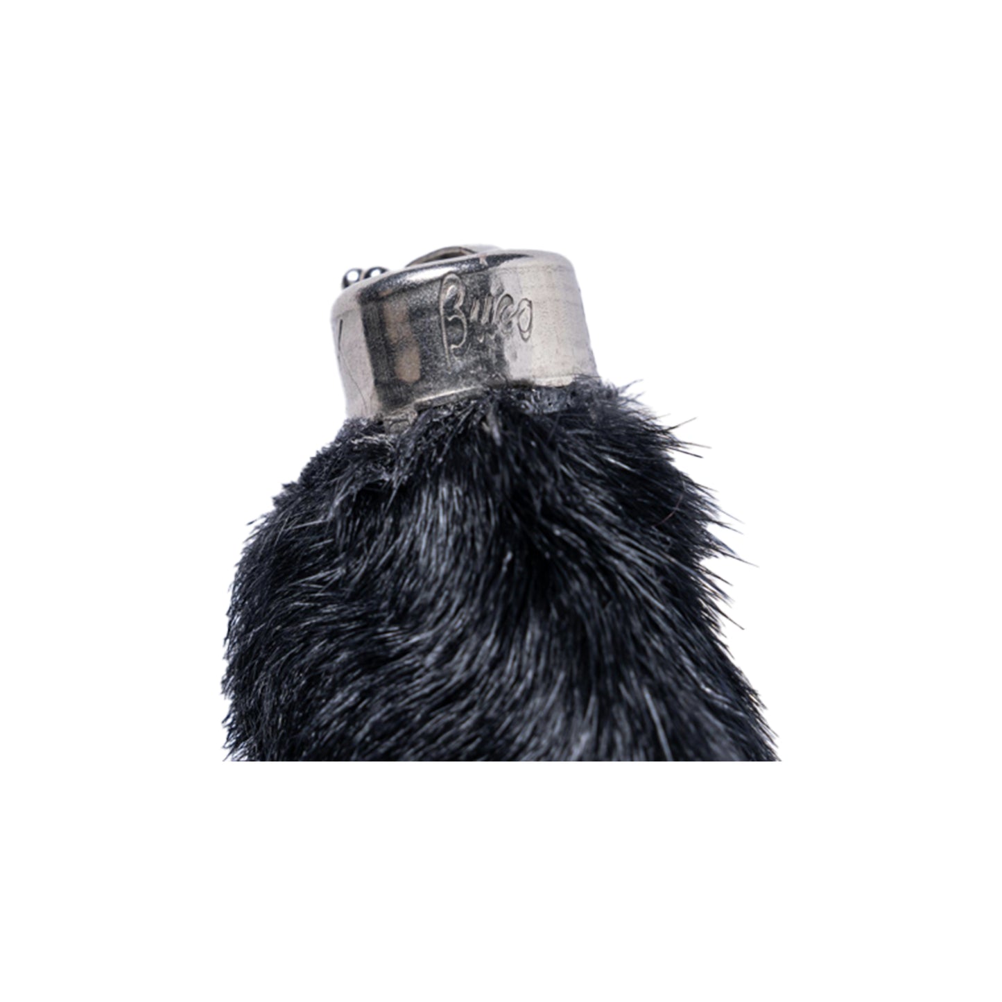 BUCO Rabbit foot key chain black