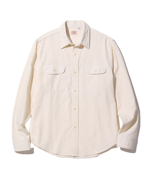 White Chambray Work Shirt