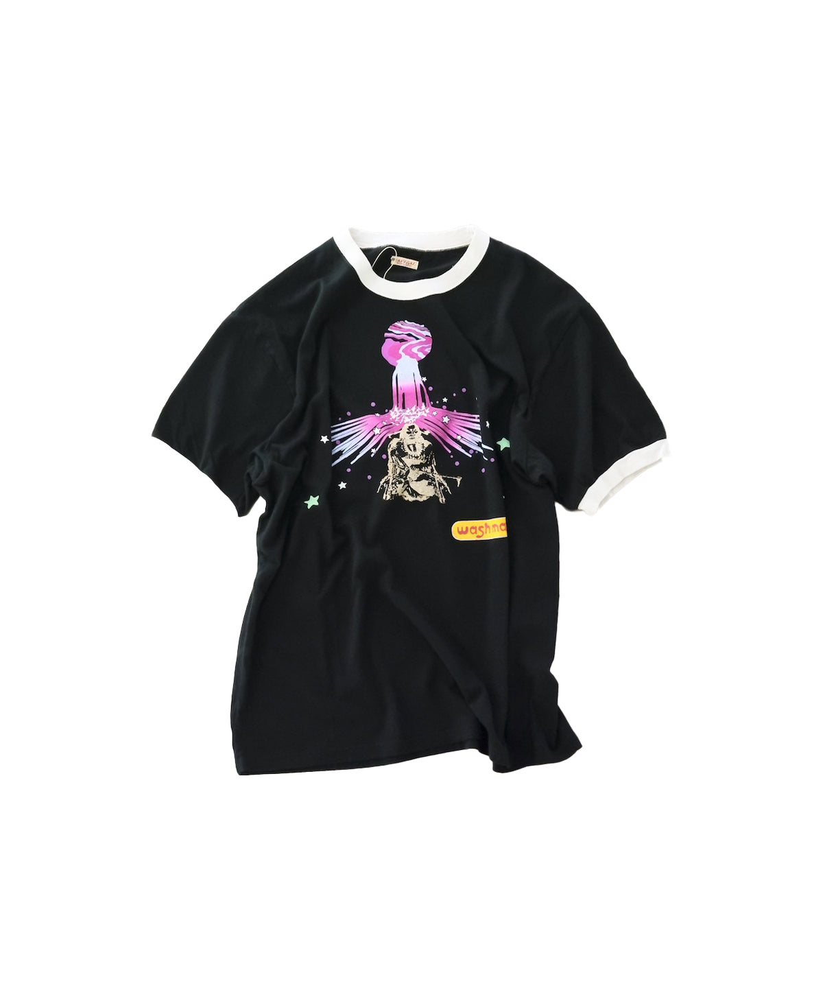 20/-Jersey RINGER T LAUNDRY MAX CHIEF BLACK