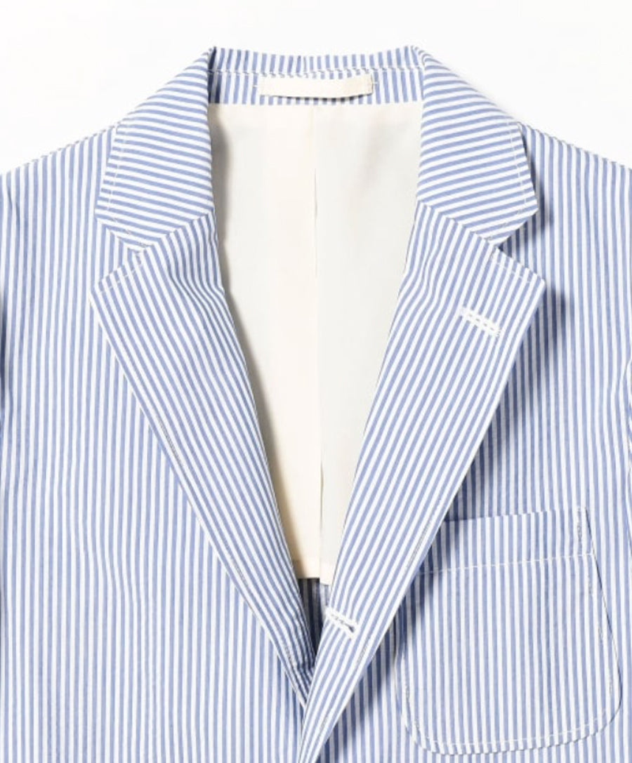 3B Jacket Seersucker blu stripe
