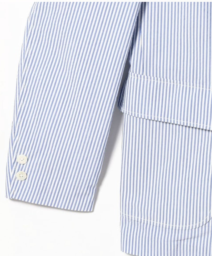 3B Jacket Seersucker blu stripe