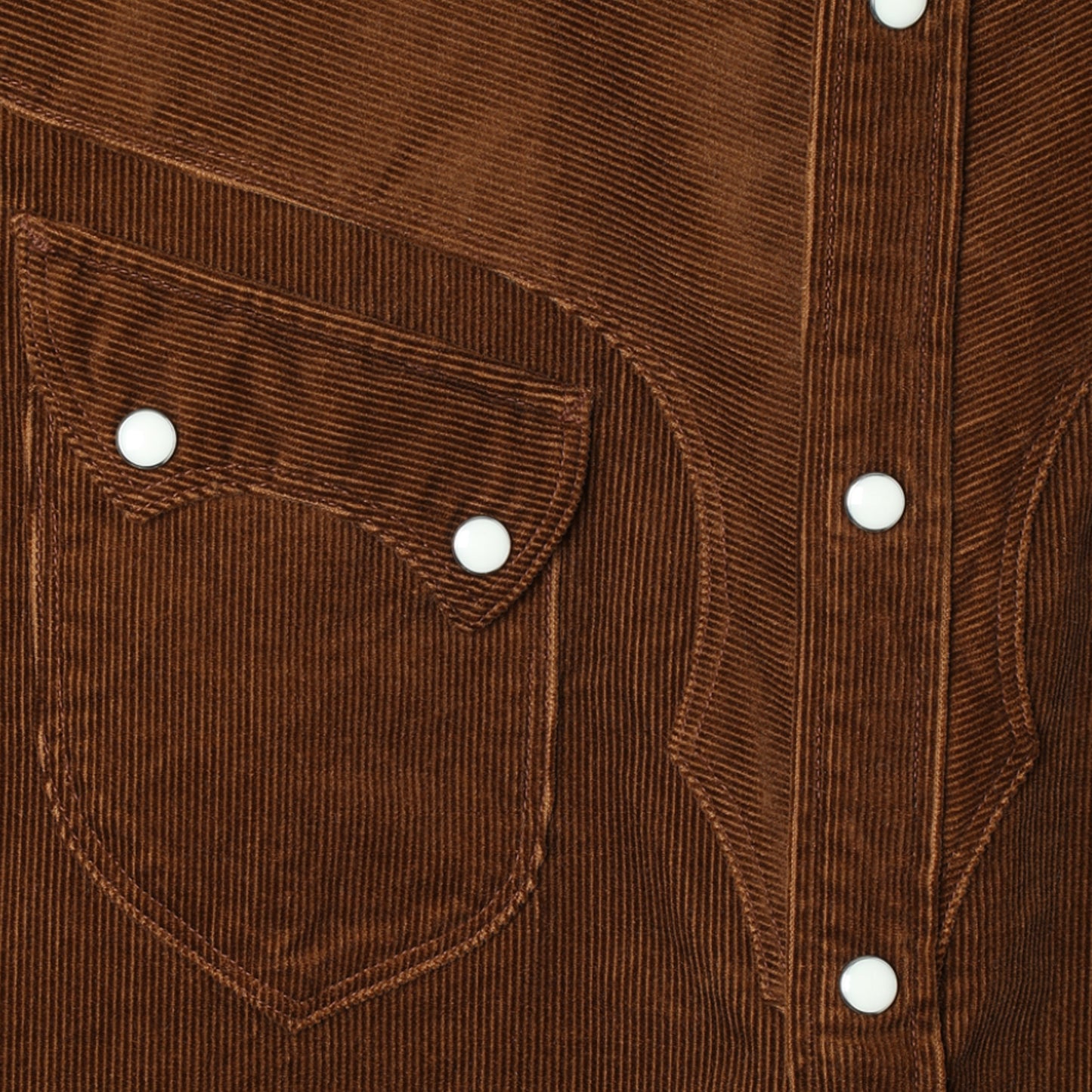 Corduroy Brown Cowboy Shirt