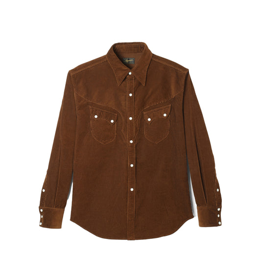 Corduroy Brown Cowboy Shirt