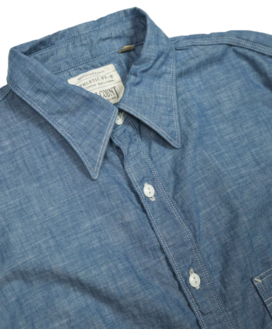 Triple Stitch Chambray Shirt 4090