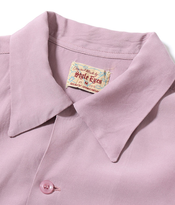 Rayon Bowling Shirt Purple