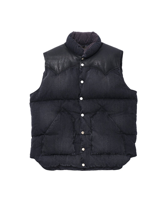 Down Vest Denim Black