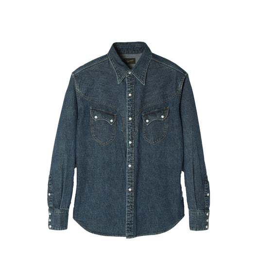 Faded Indigo Cowboy Shirt