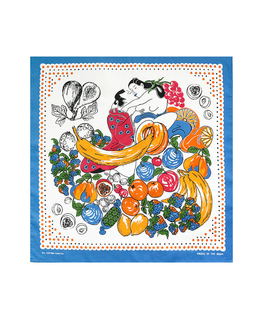 Bandana Fruit Shunga Bleu