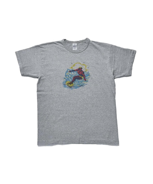 Crew neck Tee "SURFER" H Grey