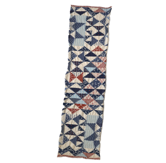 Wool Happy Scarf Indigo Rag Natural