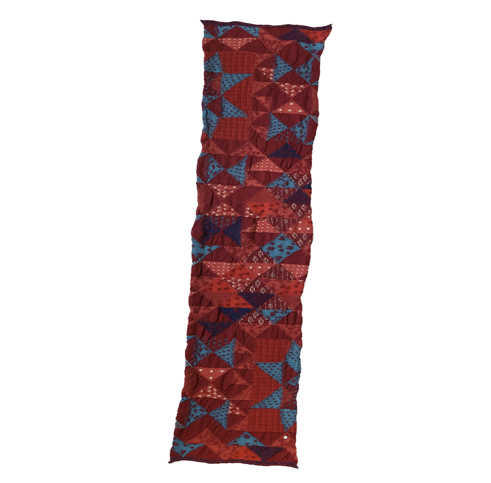 Wool Happy Scarf Indigo Rag Red