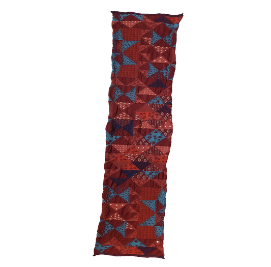 Wool Happy Scarf Indigo Rag Red