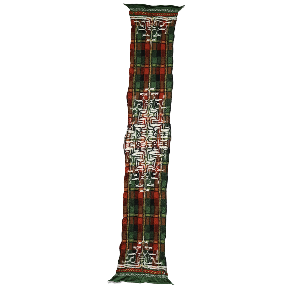 Wool Scarf Happy TARTAN Green