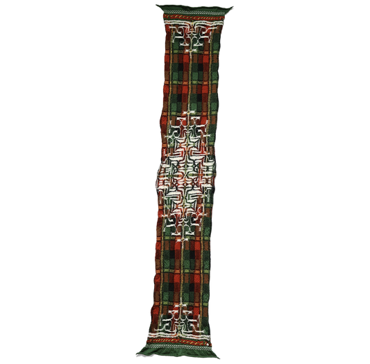 Wool Scarf Happy TARTAN Green