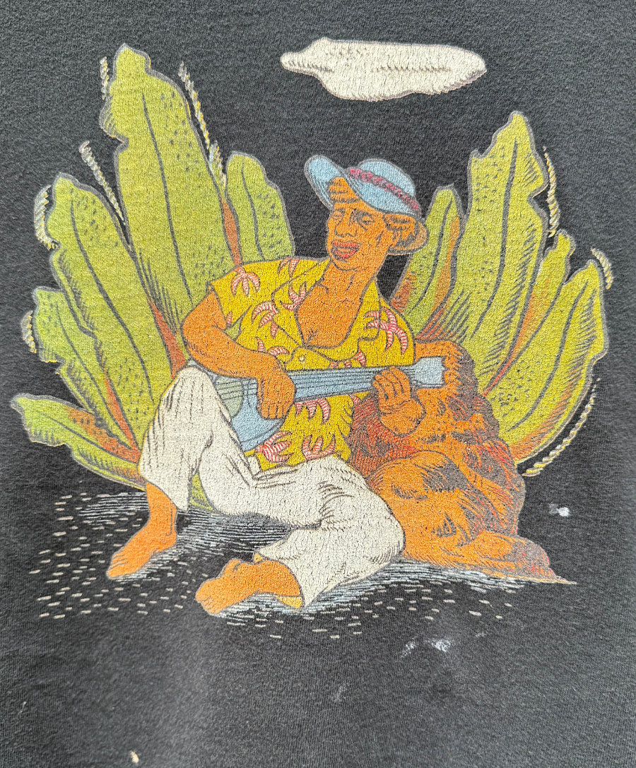 VINTAGE FADE HAWAIIAN GRAPHIC T-SHIRT