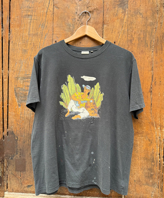 VINTAGE FADE HAWAIIAN GRAPHIC T-SHIRT