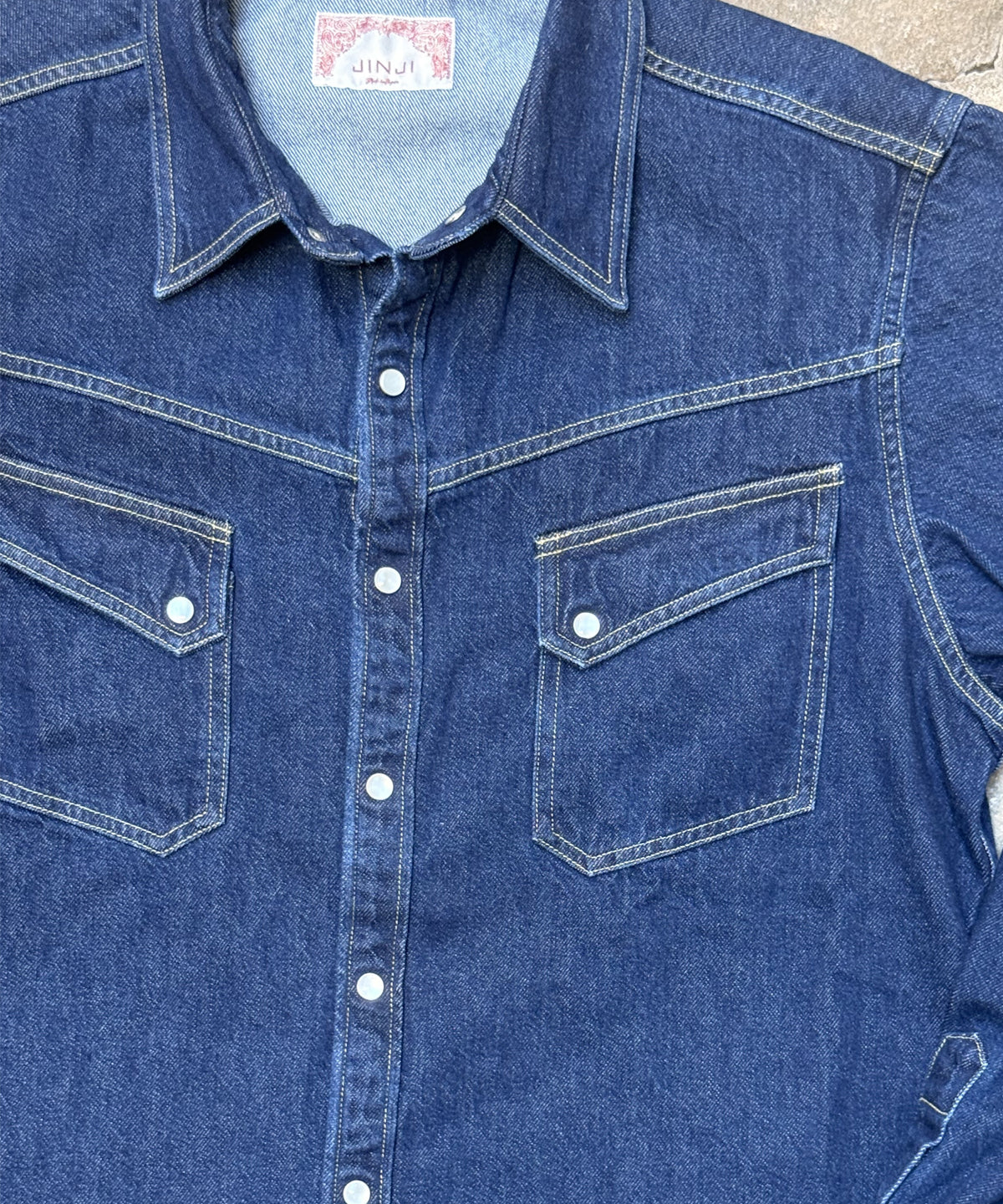 Western JINJI Shirt Indigo