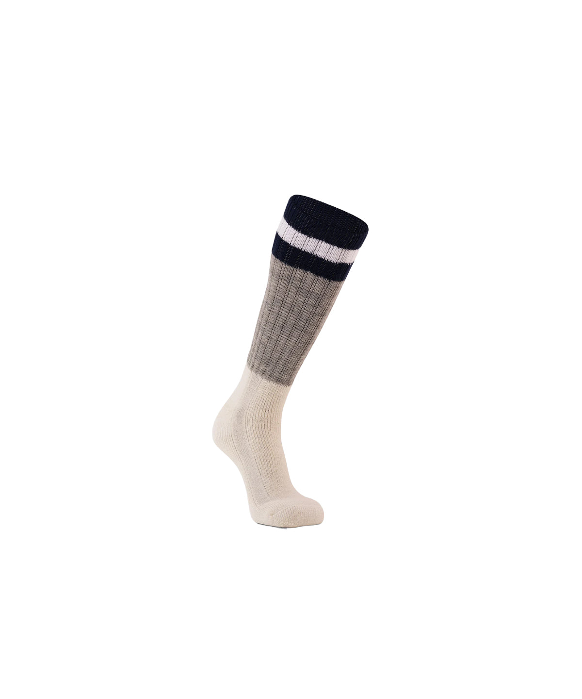 JINJI Wool Socks Grey/ Navy