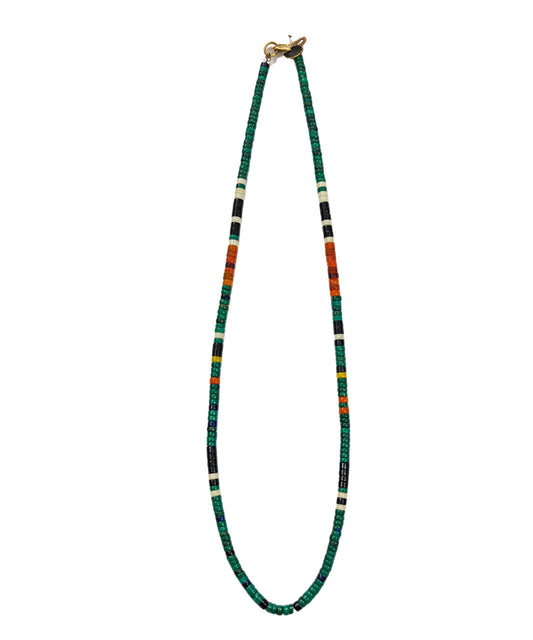 Heishi Malachite Necklace