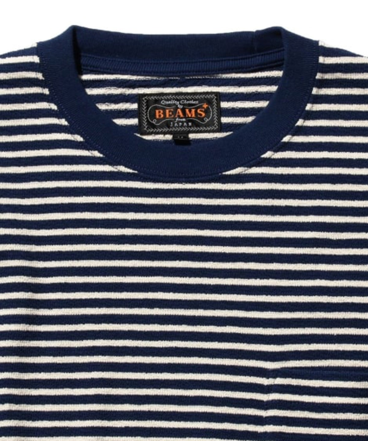 Pocket Tee Inlay Stripe Navy