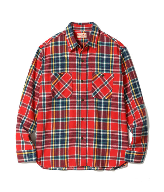 Check Work Shirt N/Red