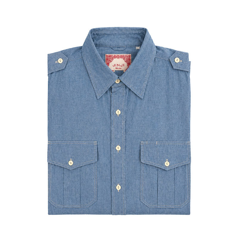 NEW TRAVEL SHIRT CHAMBRAY