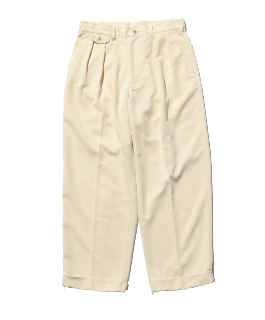 2 Pleats Trousers PE Twill OYSTER