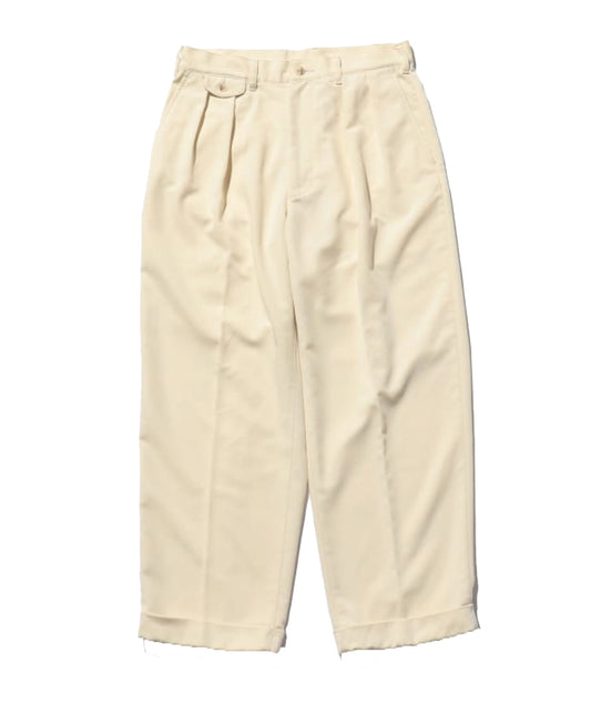 2 Pleats Trousers PE Twill OYSTER