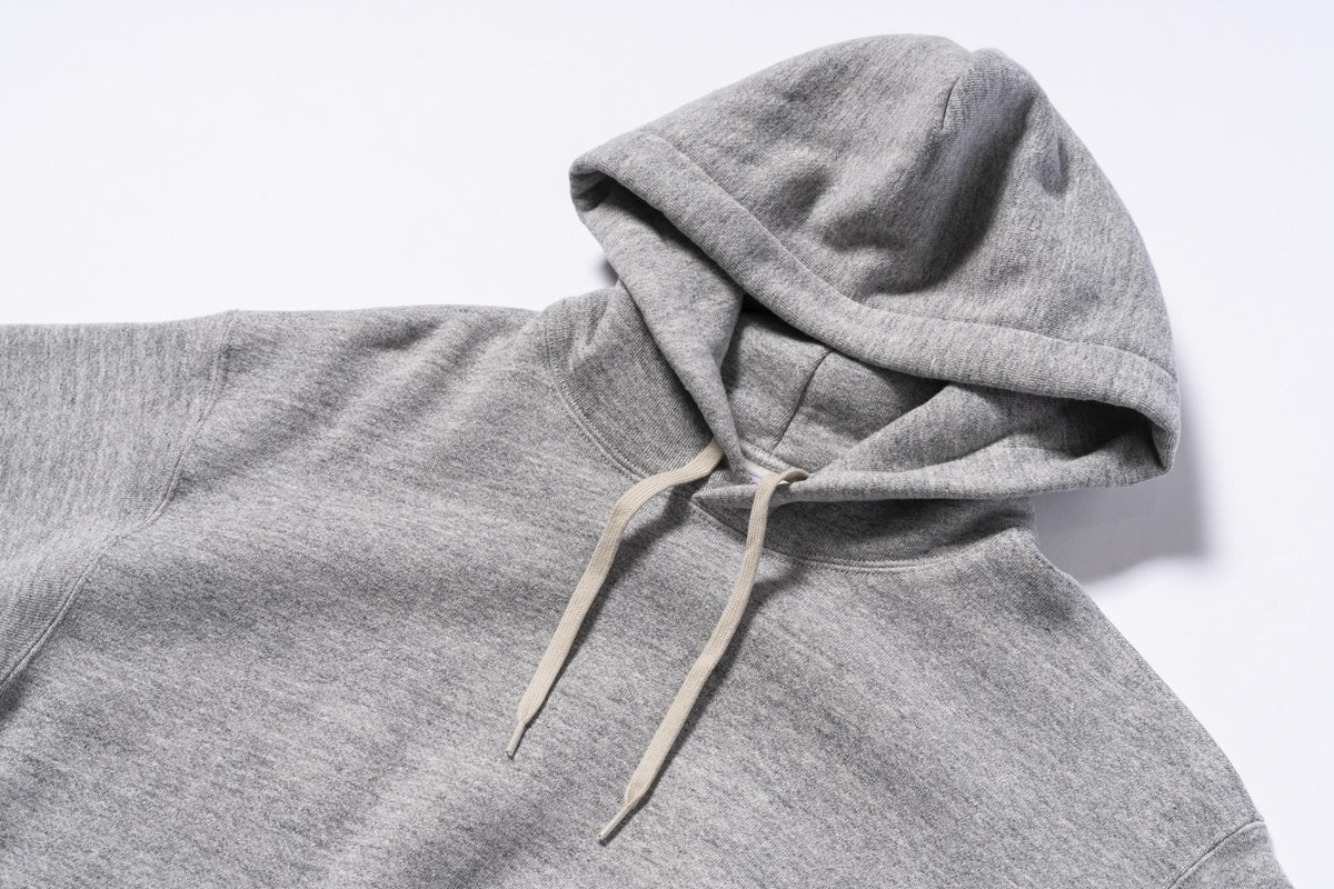 10 oz Loopwheel parka H.Grey