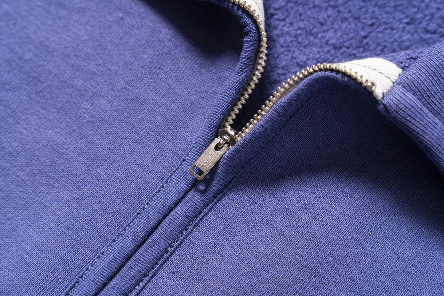 10 oz Loopwheel 1/4 ZIP Blue