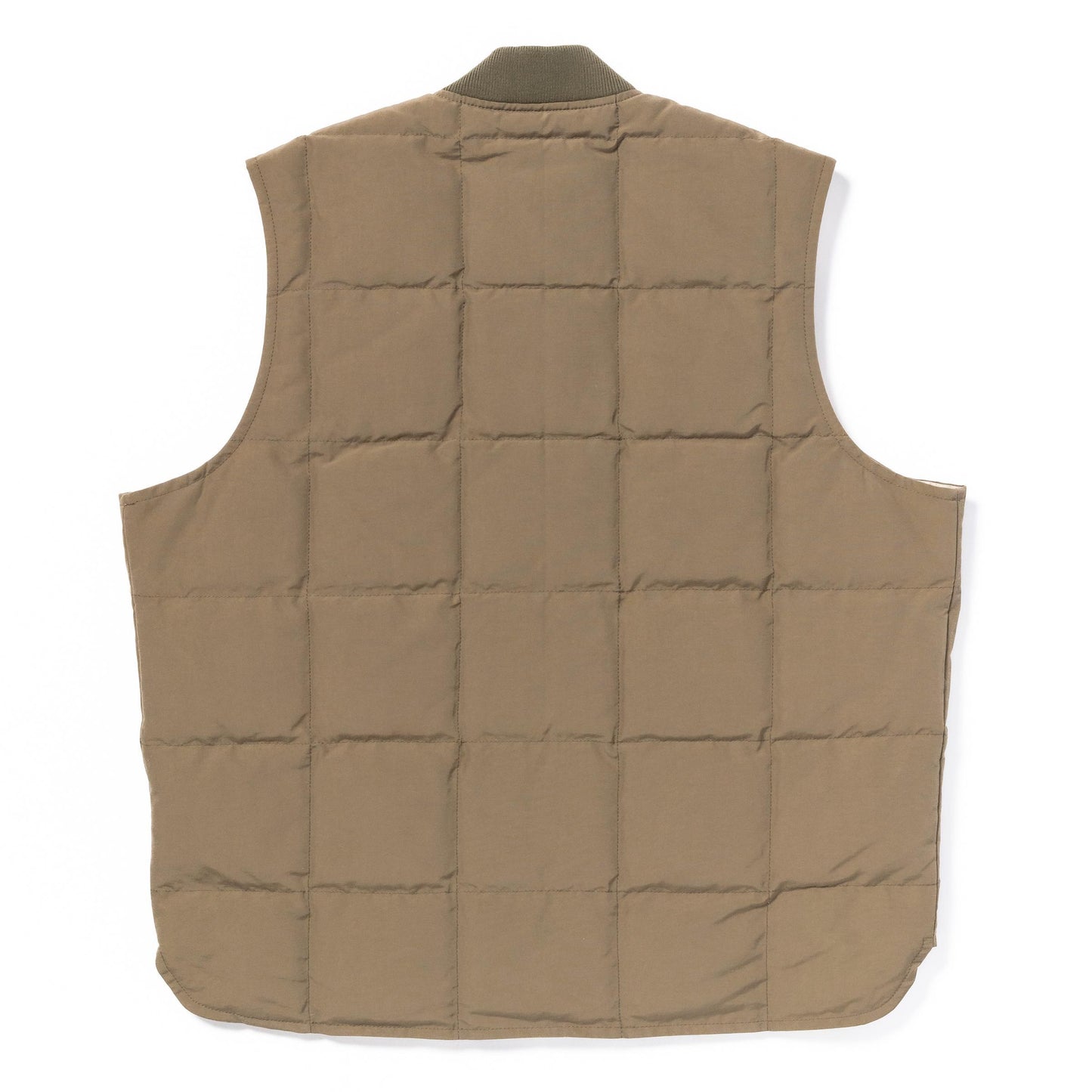 Nylon Down Vest Khaki