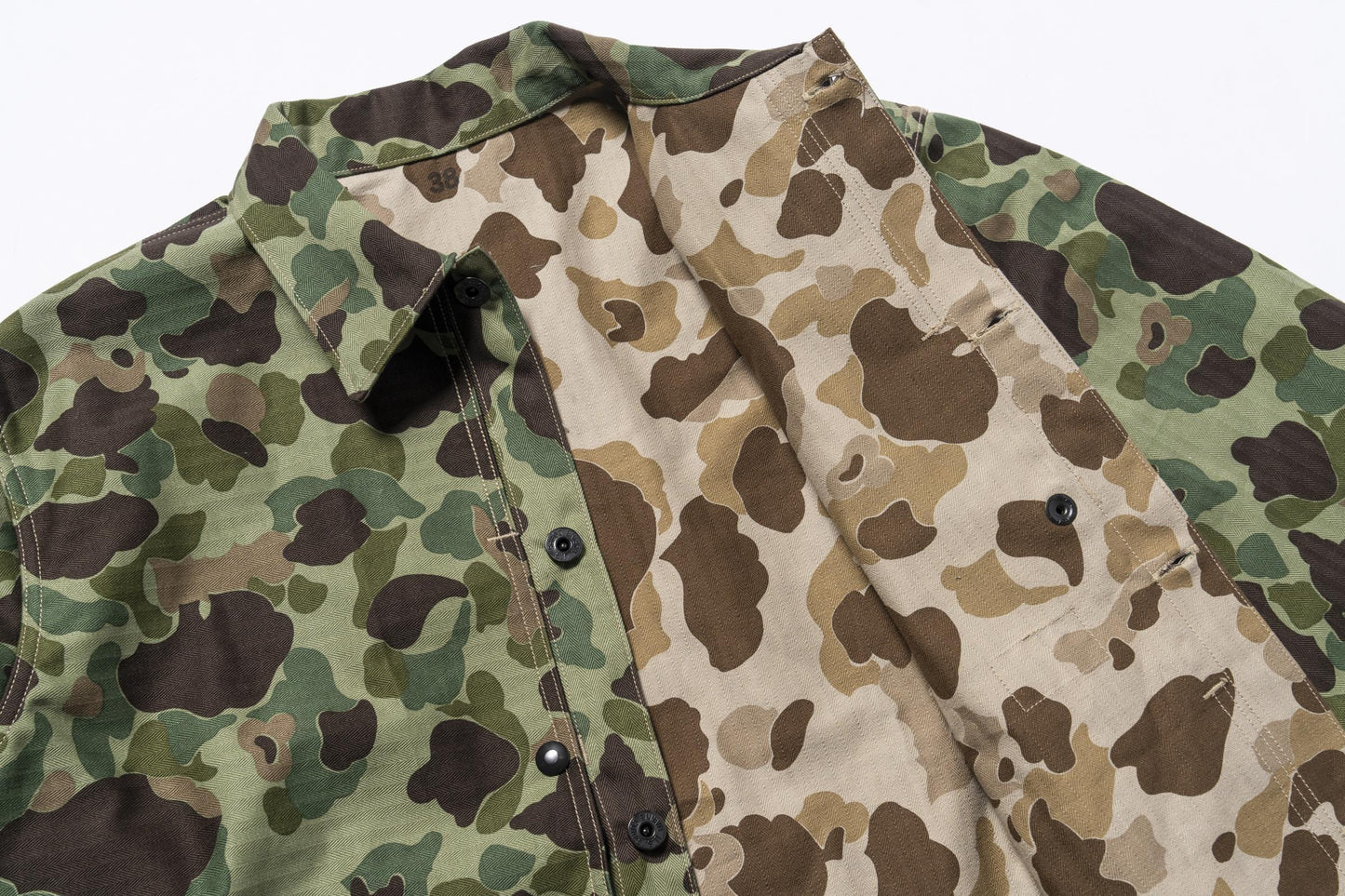 P1944 REVERSIBLE FROGSKIN CAMOUFLAGE COAT