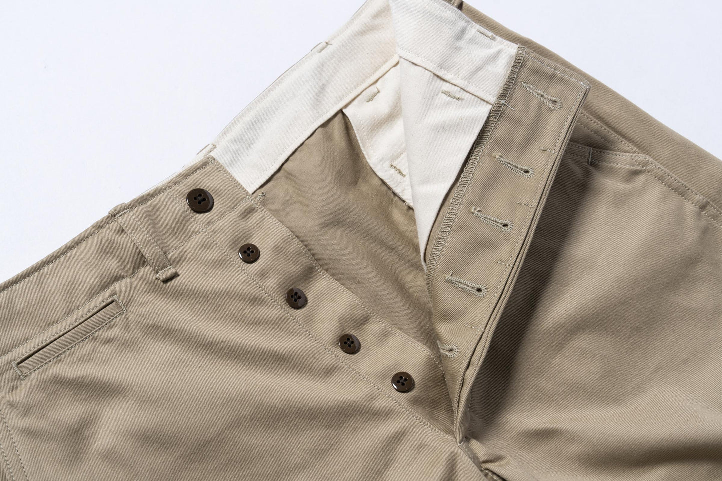 TROUSERS, COTTON, KHAKI, 1945