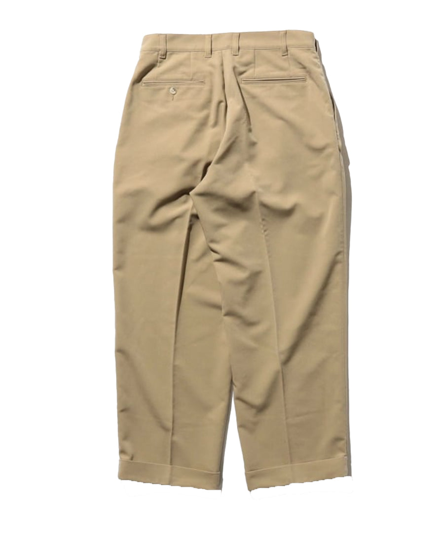 2 Pleats Trousers PE Twill Sand