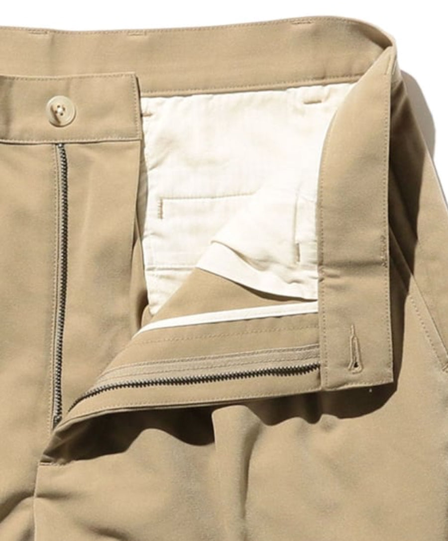 2 Pleats Trousers PE Twill Sand