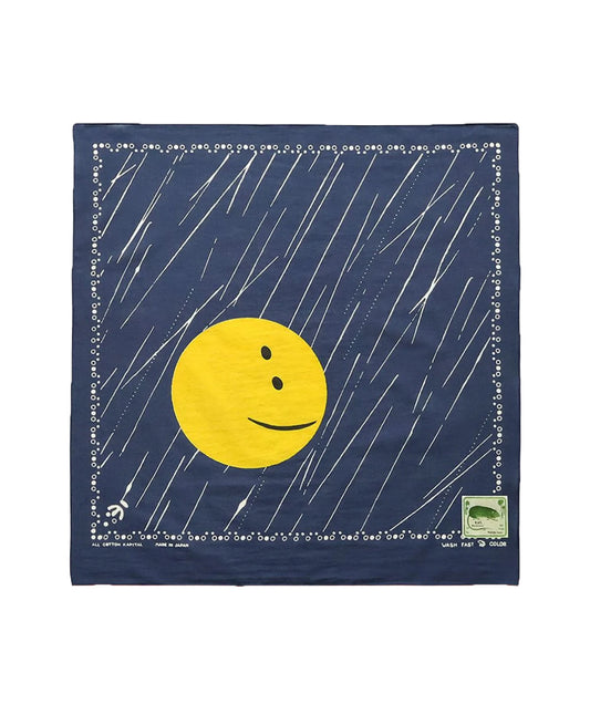 Selvedge Bandana Rainbowy Navy