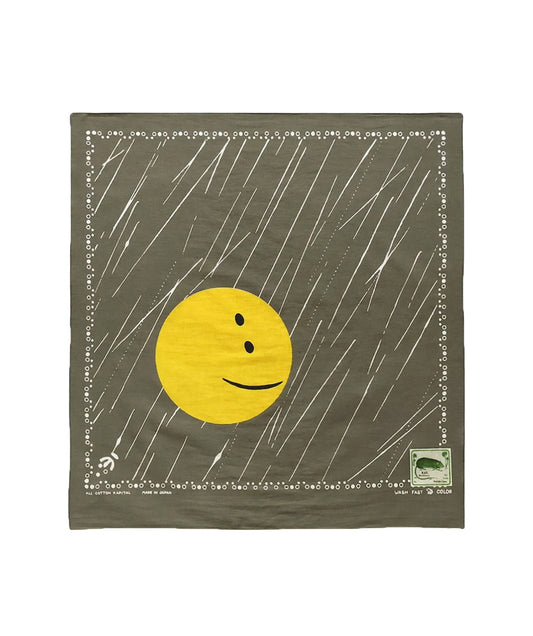 Selvedge Bandana Rainbowy Khaki