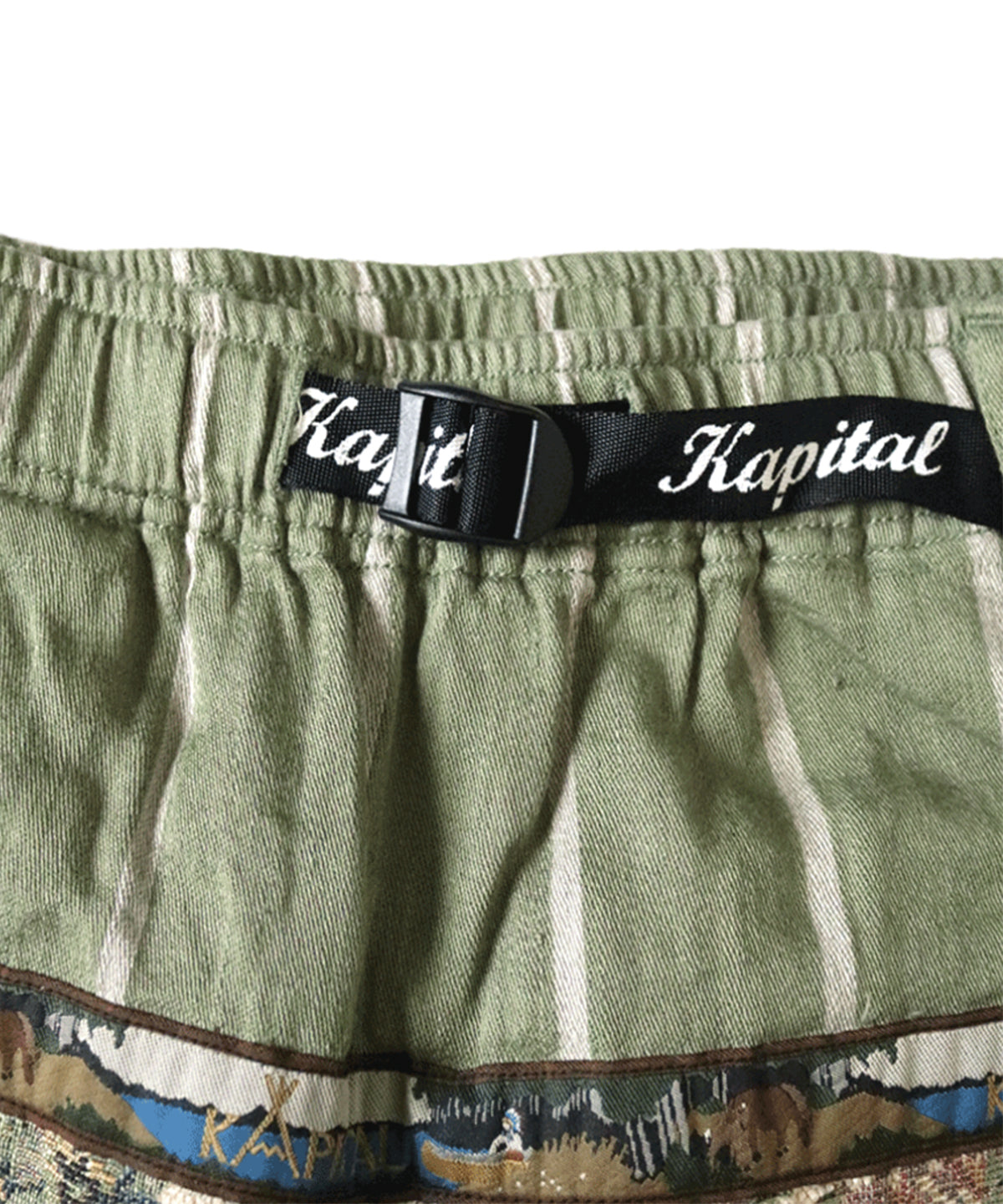 Patchwork short Khaki