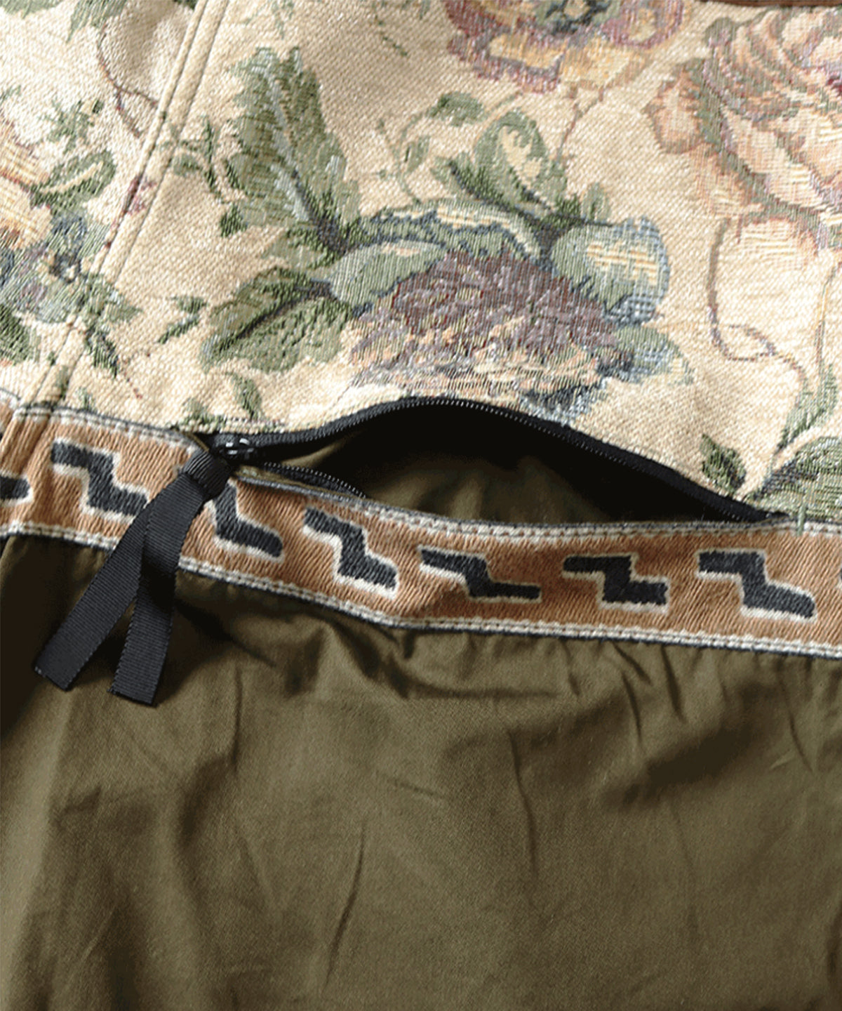 Patchwork short Khaki