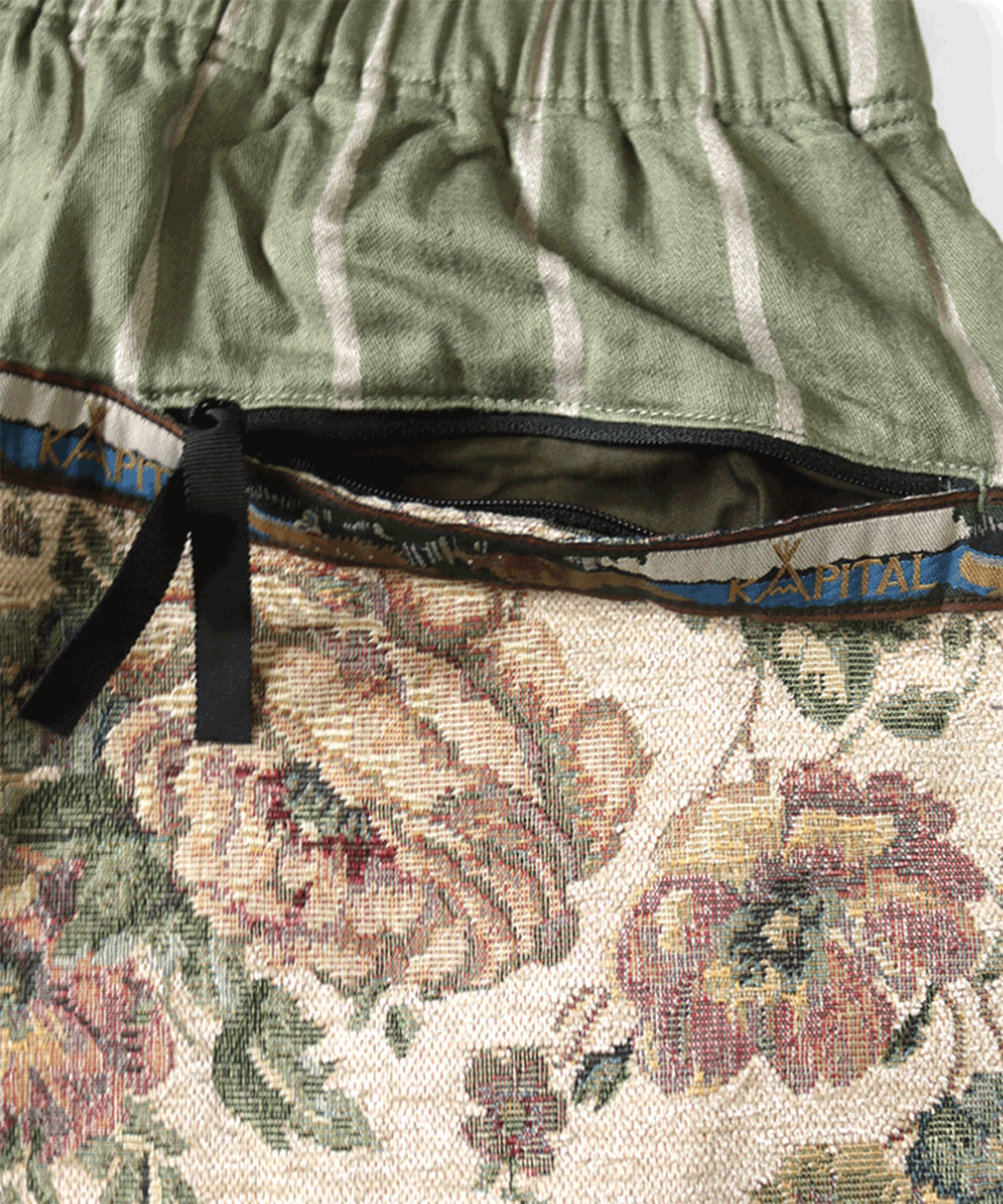 Patchwork short Khaki