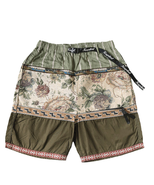 Patchwork short Khaki