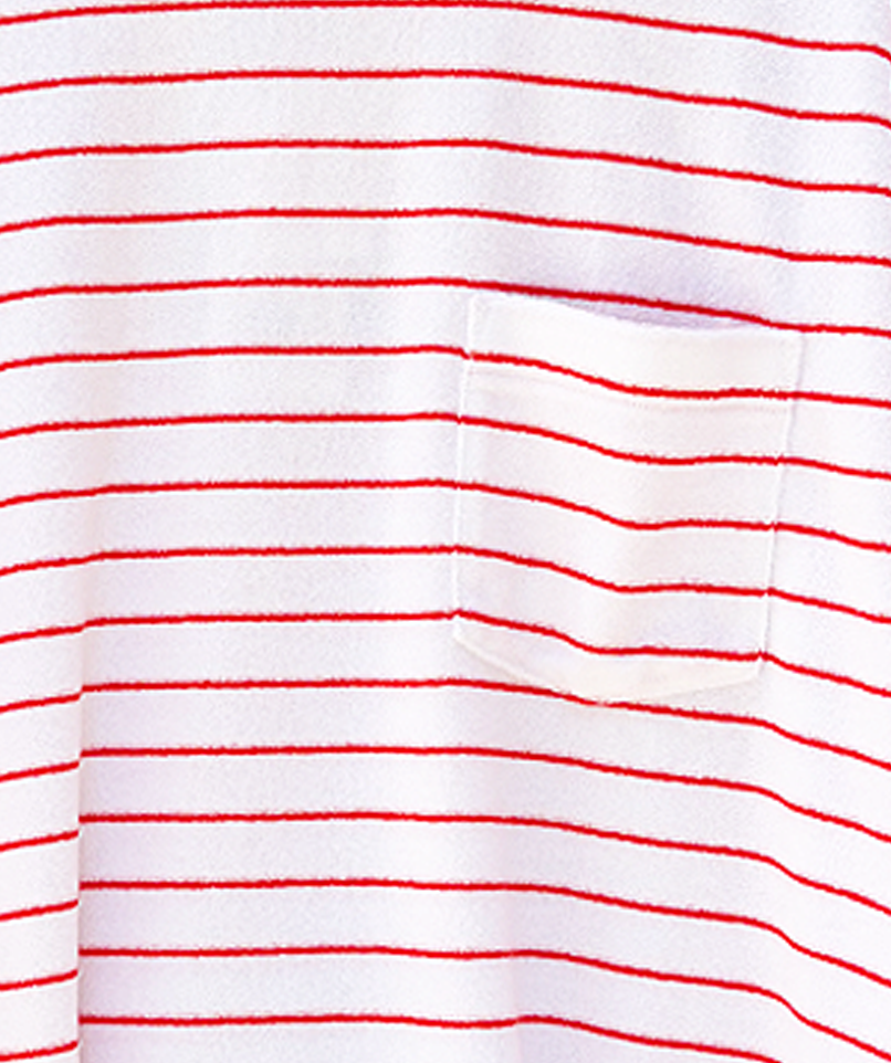 Pocket Tee Pile Stripe