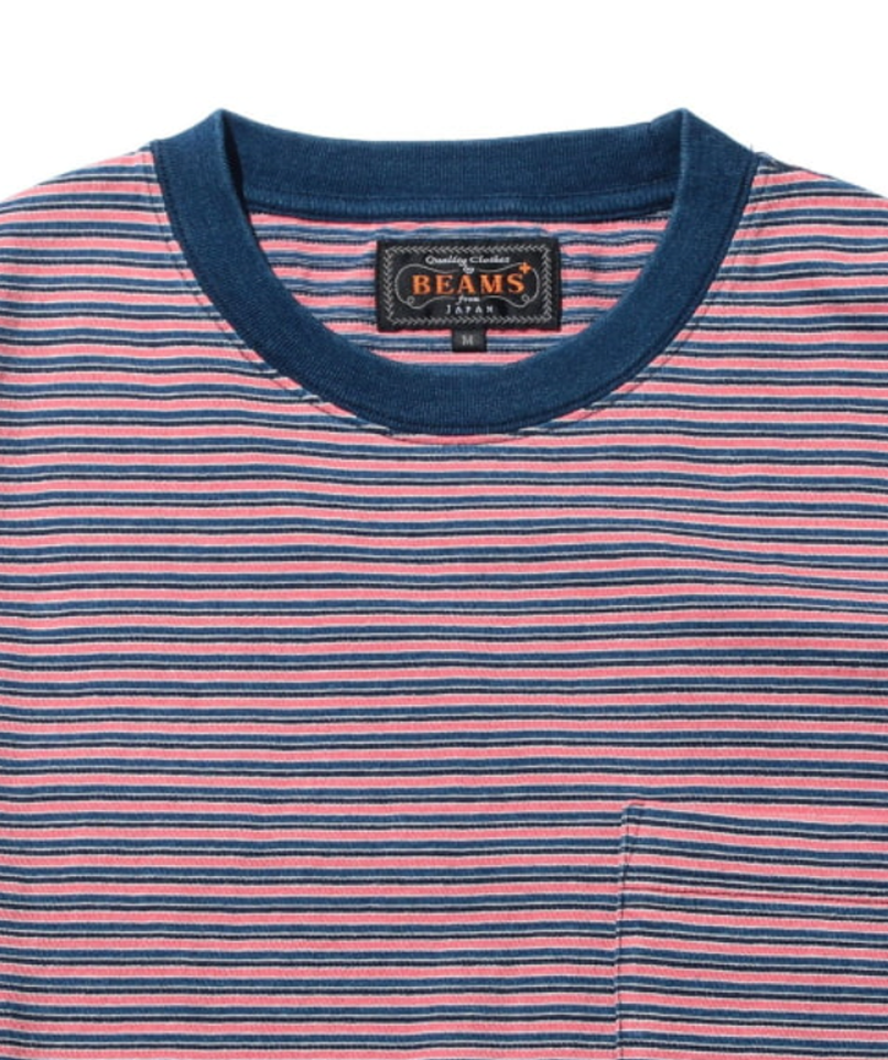 Pocket Tee Stripe Rouge