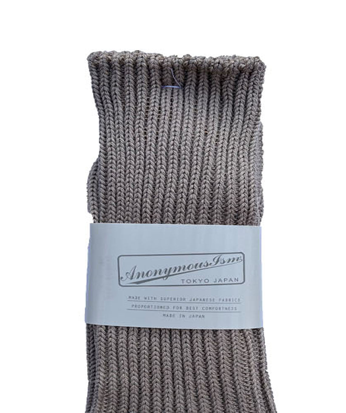 RIB Crew Socks Taupe