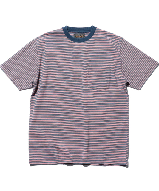 Indigo Stripe Tee Red